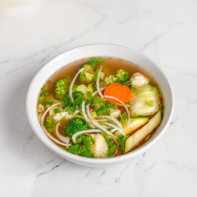 P11. Vegetables Tofu with Fried Onion - Chay (M).